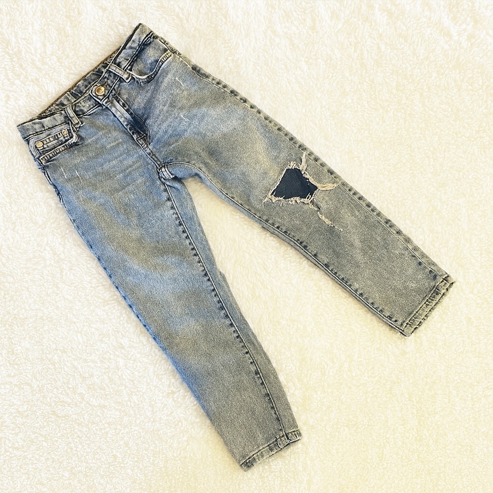 Zara kids size youth 8 zip style jeans